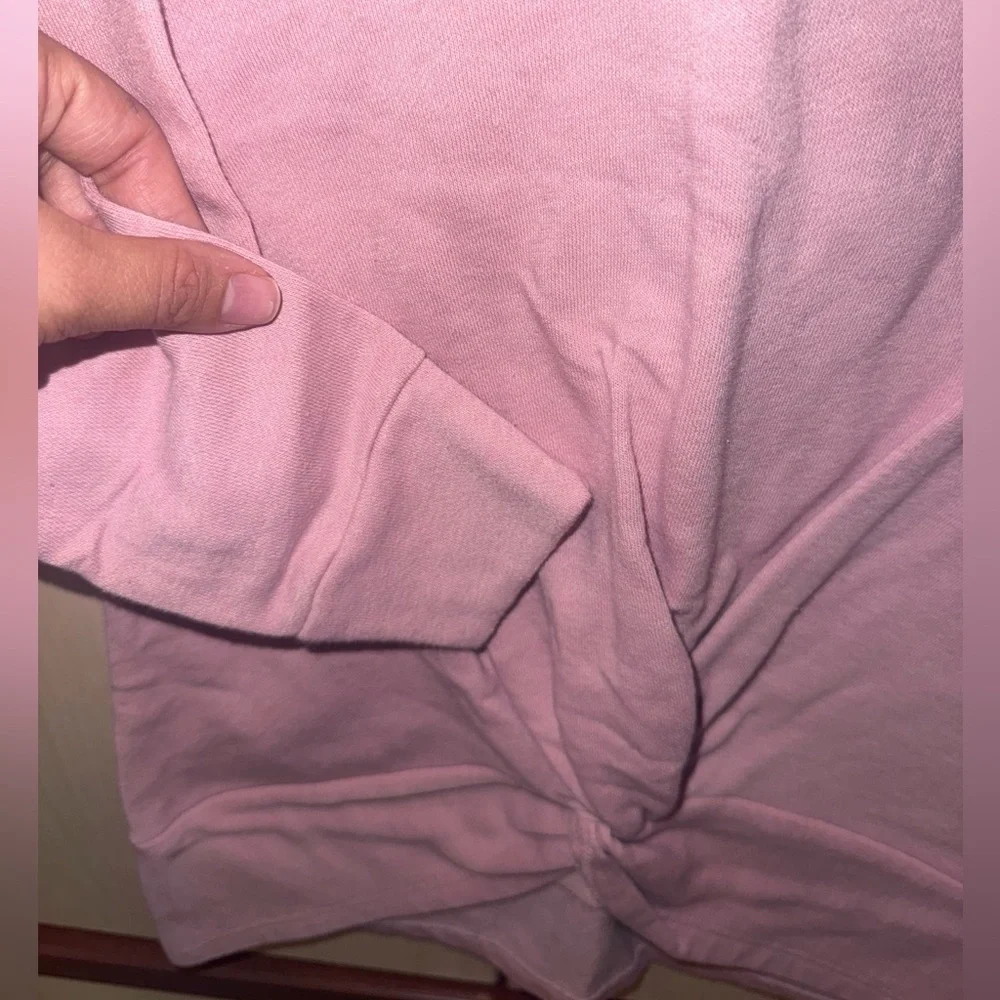 The Children’s Place Girls Pink Twist Front Sweatshirt Top Size M 7/8